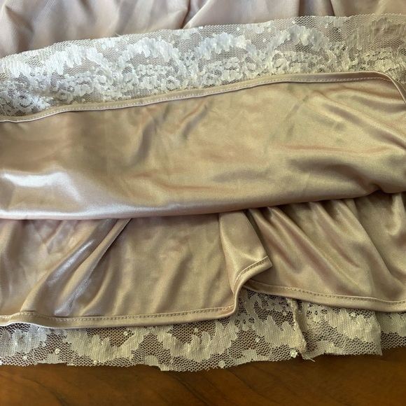 R&M Richards Size 6 Tan Sparkly Prom Dress - Picture 13 of 15